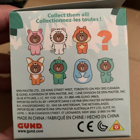 Kawaii Line Friends Brown Bear dressed as a Seal Mini Mystery Collectible Plush… - Picture 12 of 13